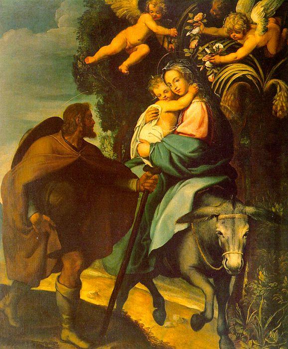 Carducci, Bartolommeo The Flight into Egypt oil painting image